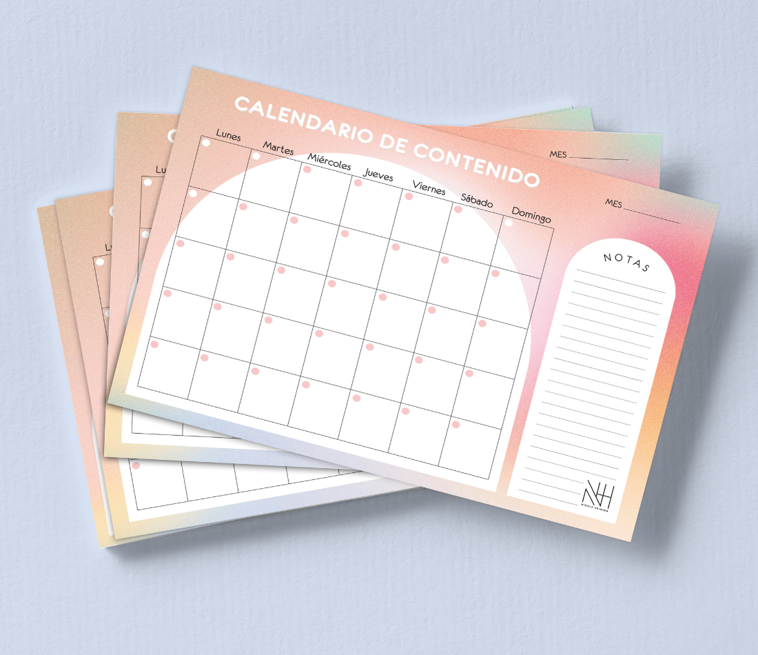 Calendario de Contenido, Libreta Creada para CREAR & To do list Notepads.